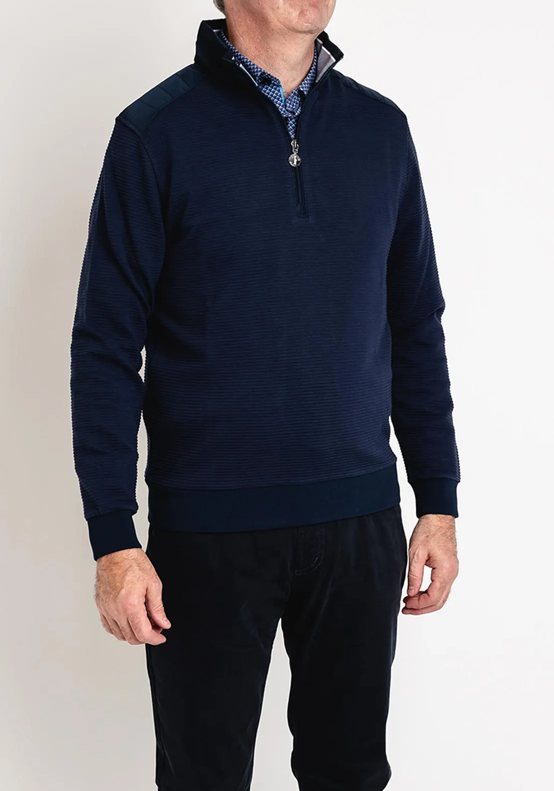 6th Sense Wilde Half Zip Sweatshirt, Navy
