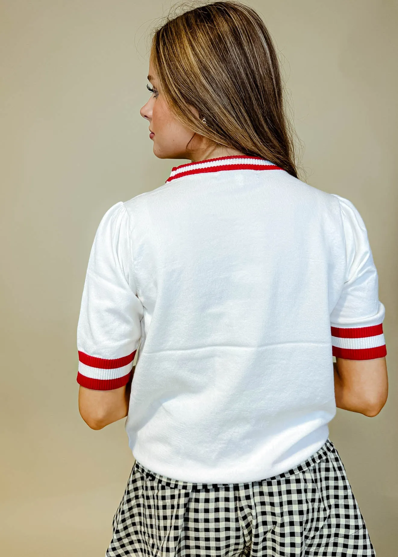 Alabama Varsity Short Sleeve Sweater