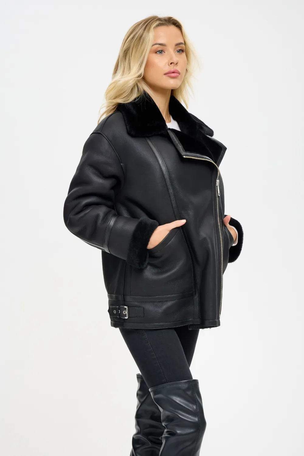 Alessandra Sheepskin Jacket