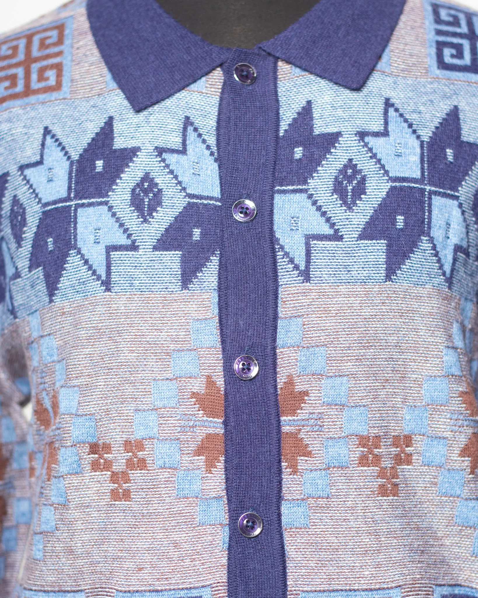 Cardigan Polo Sweater