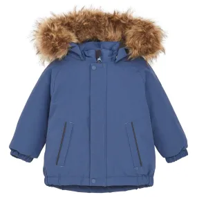 Color Kids Vintage Indigo Parka w. Fake Fur