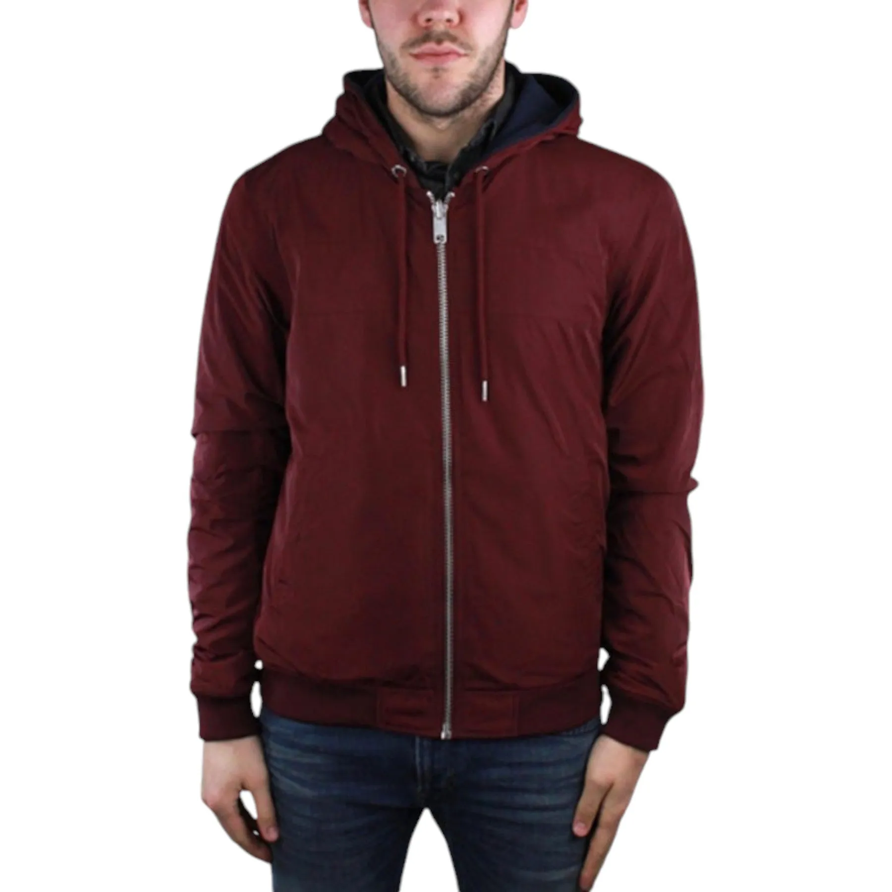 DIESEL J THRILLING 0KAGJ Mens Jacket Reversible Casual Winter Outwear Hood Coat
