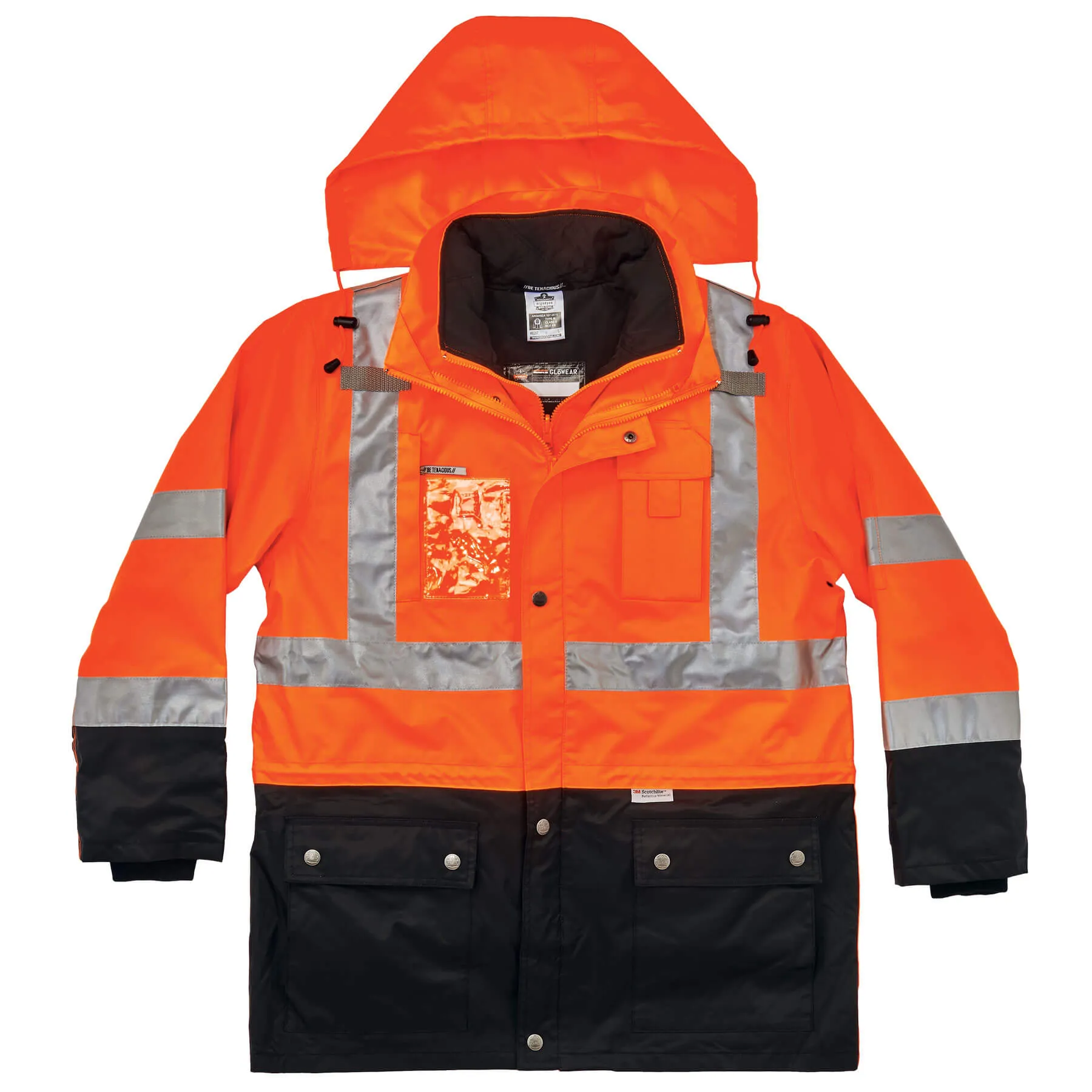 Ergodyne 25552 GloWear 8388 Type R Class 3/2 Thermal Jacket Kit, Small, HV Orange
