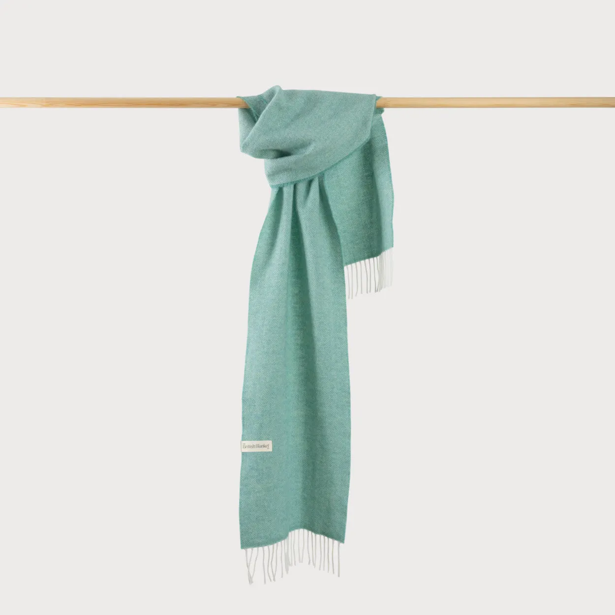 Herringbone Scarf: Spearmint
