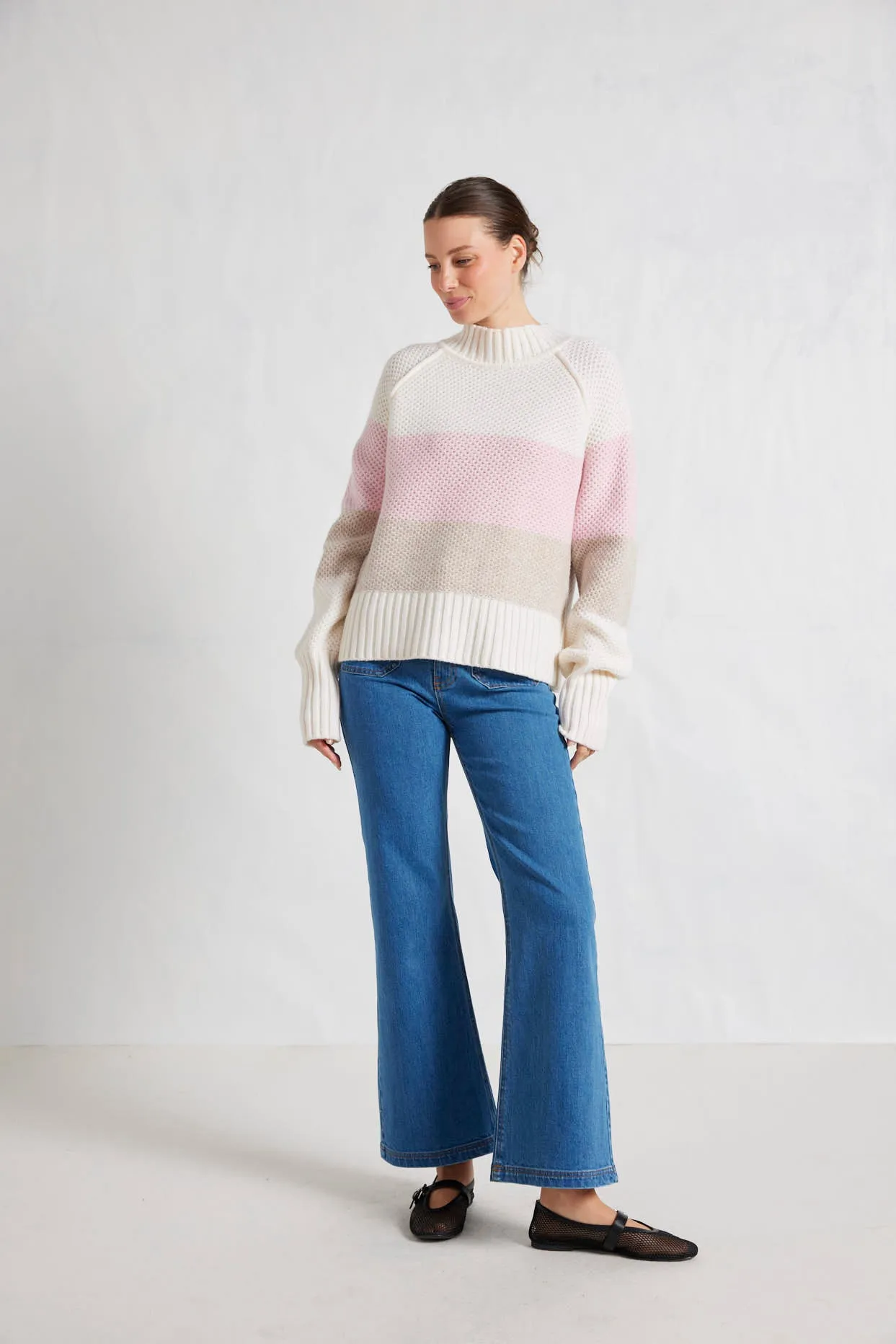 Honey Merino Sweater in Cream