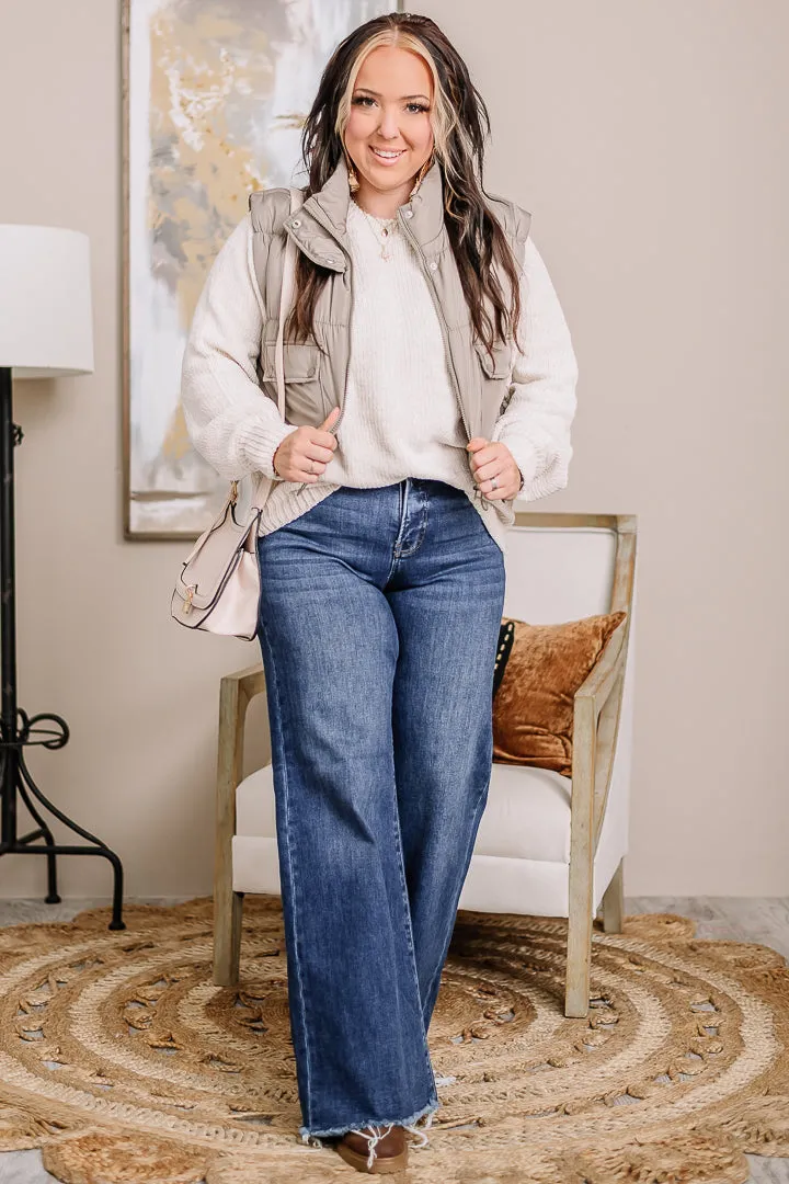 In Connection Puff Vest | Light Mocha