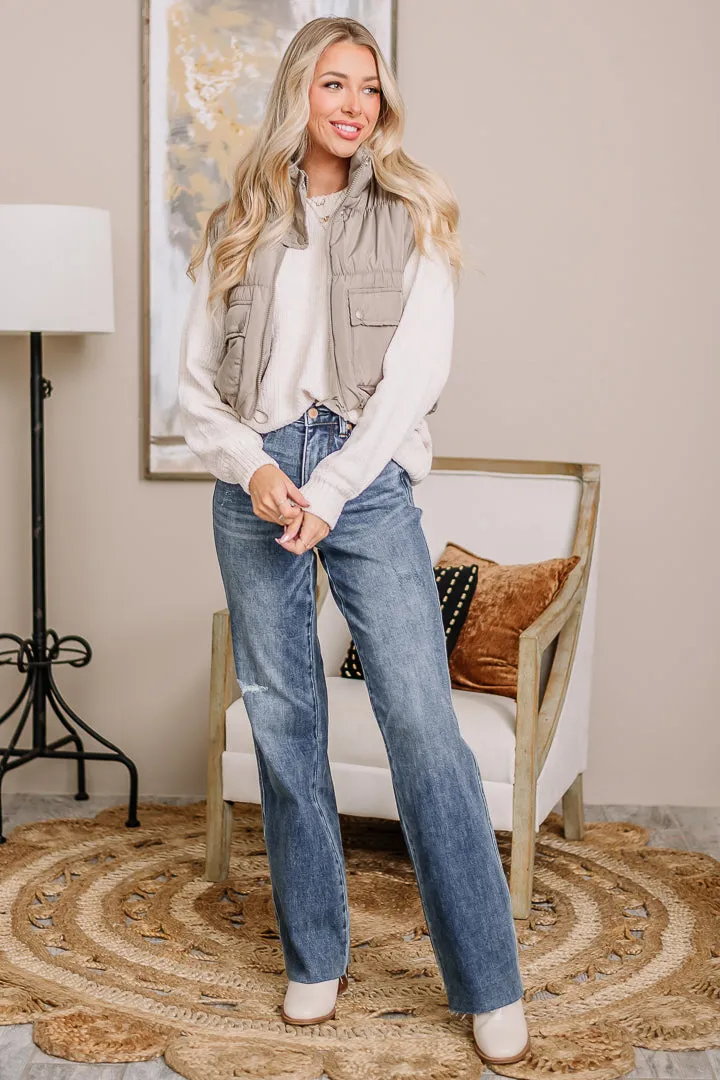 In Connection Puff Vest | Light Mocha