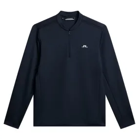 J.Lindeberg Tech Bridge Golf Mid Layer Pullover Top GMJS10332 Navy