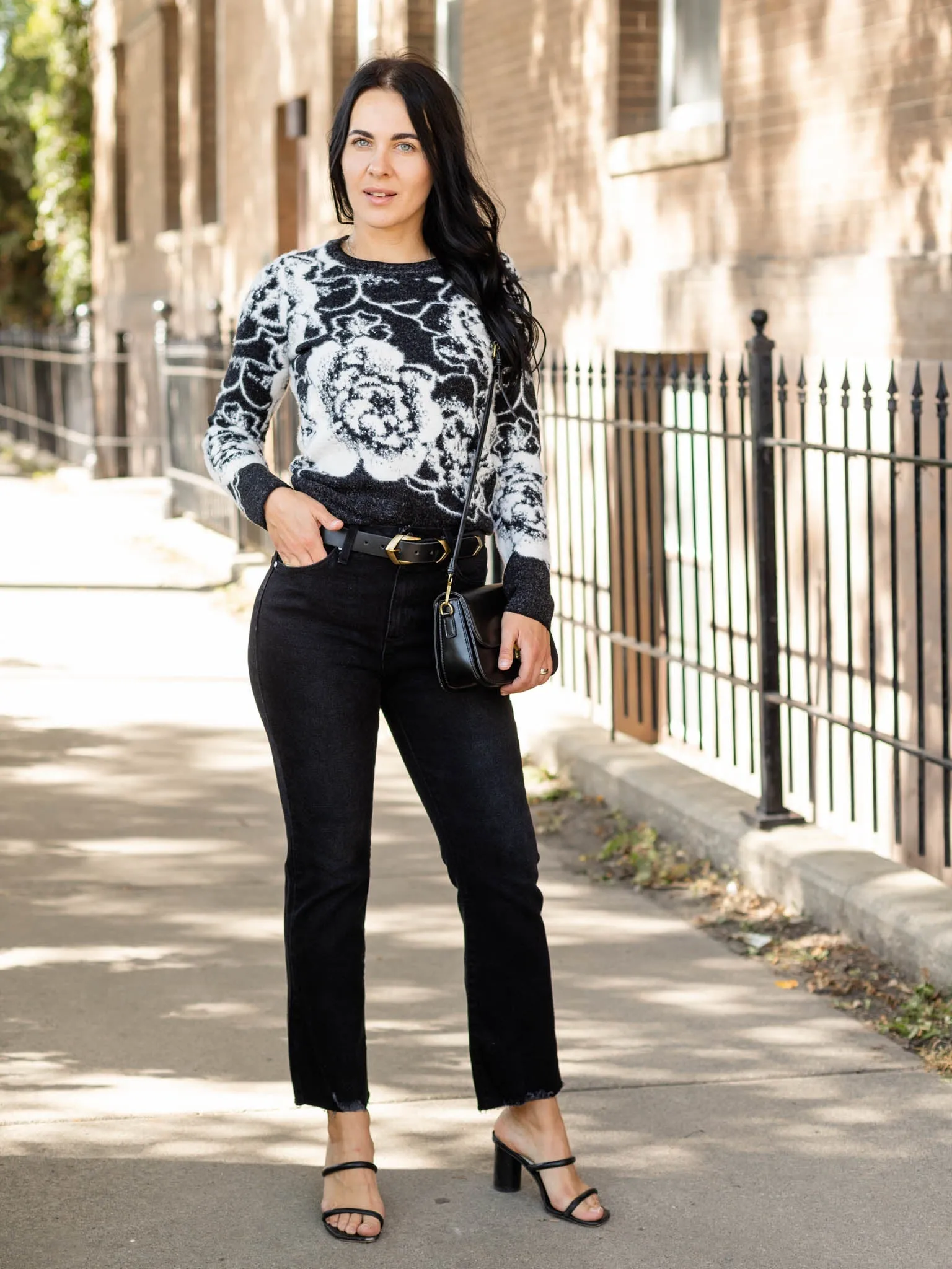 Just Black Washed Black Vintage Crop Flare