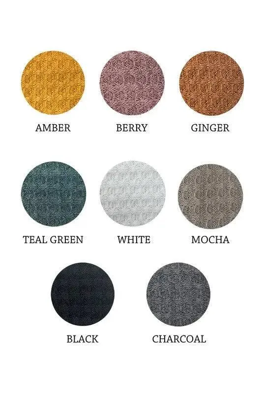La miel long sleeved waffle top