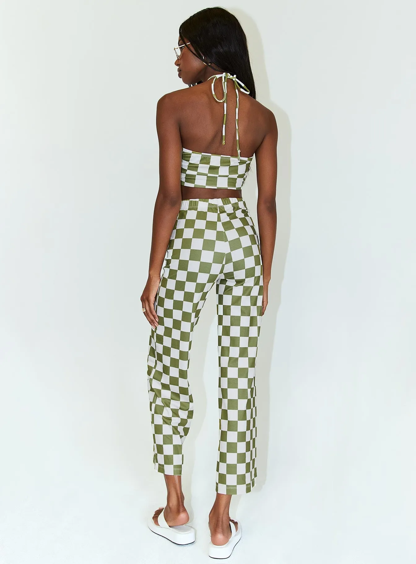 Latiana Set Green Checkerboard