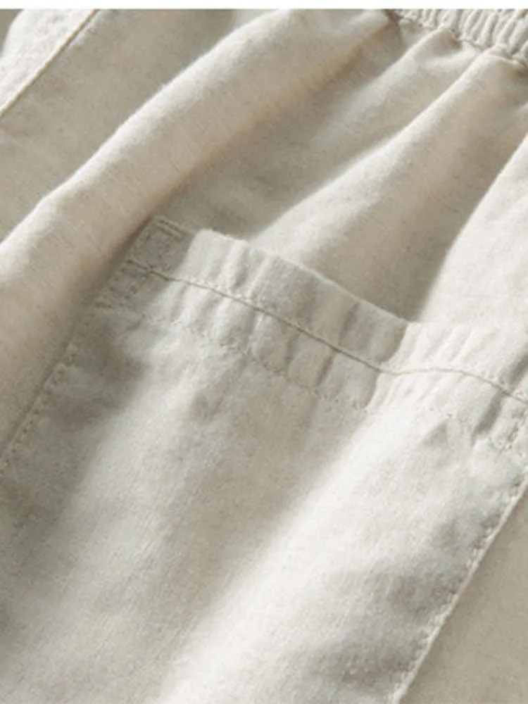 Leo | Casual Set with Linen Trousers