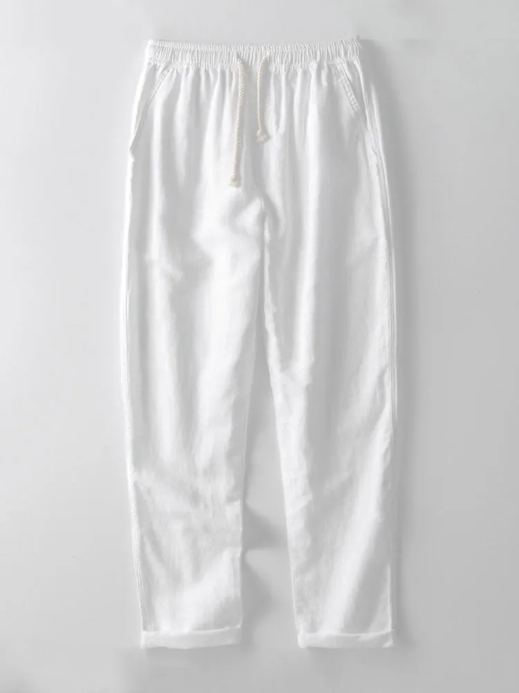 Leo | Casual Set with Linen Trousers