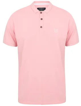 Lewisham Cotton Pique Polo Shirt In Candy Pink - Kensington Eastside