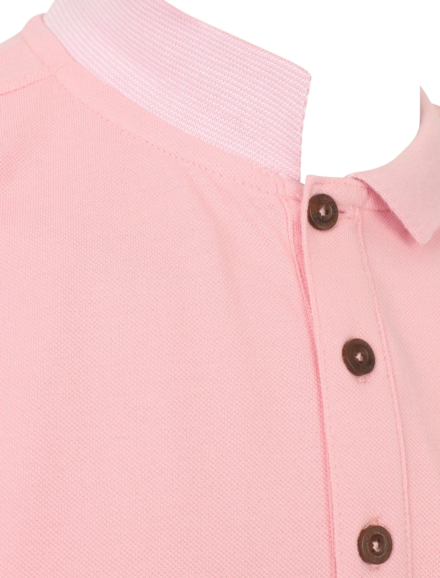 Lewisham Cotton Pique Polo Shirt In Candy Pink - Kensington Eastside