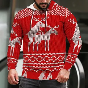 Men's Christmas Casual Printed  Pullover