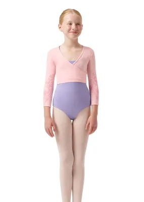 ON SALE Rose Vine Bea Youth Wrap Top (Candy Pink)