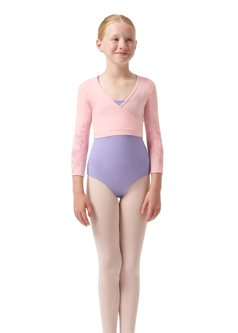 ON SALE Rose Vine Bea Youth Wrap Top (Candy Pink)