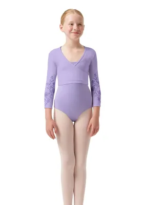 ON SALE Rose Vine Bea Youth Wrap Top (Lilac)