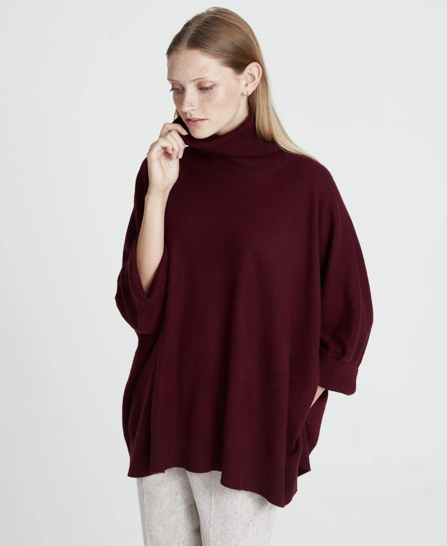 Roll-Neck Poncho