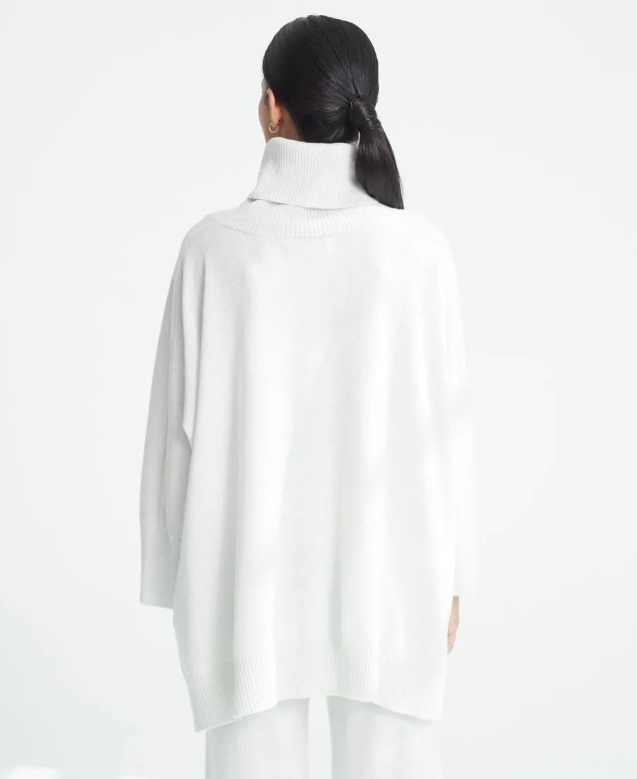 Roll-Neck Poncho