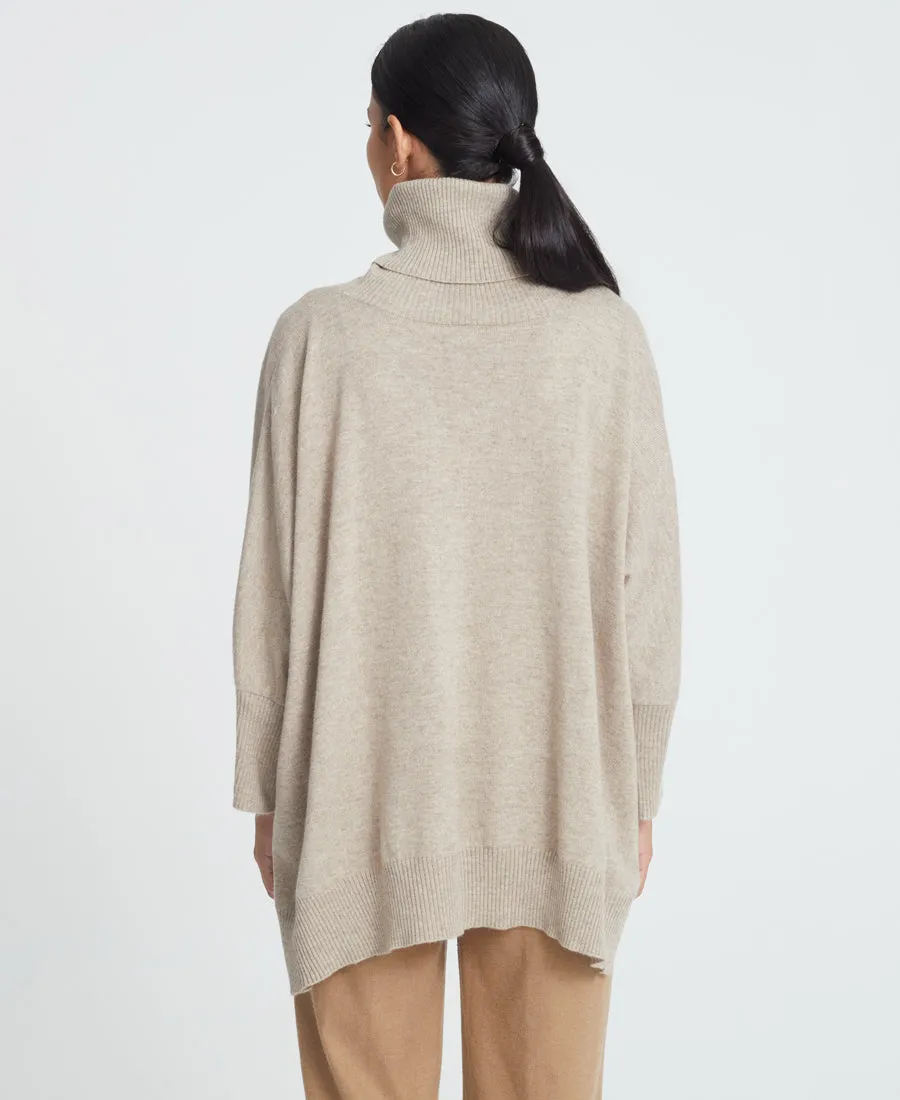 Roll-Neck Poncho