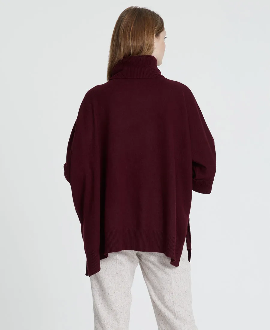 Roll-Neck Poncho