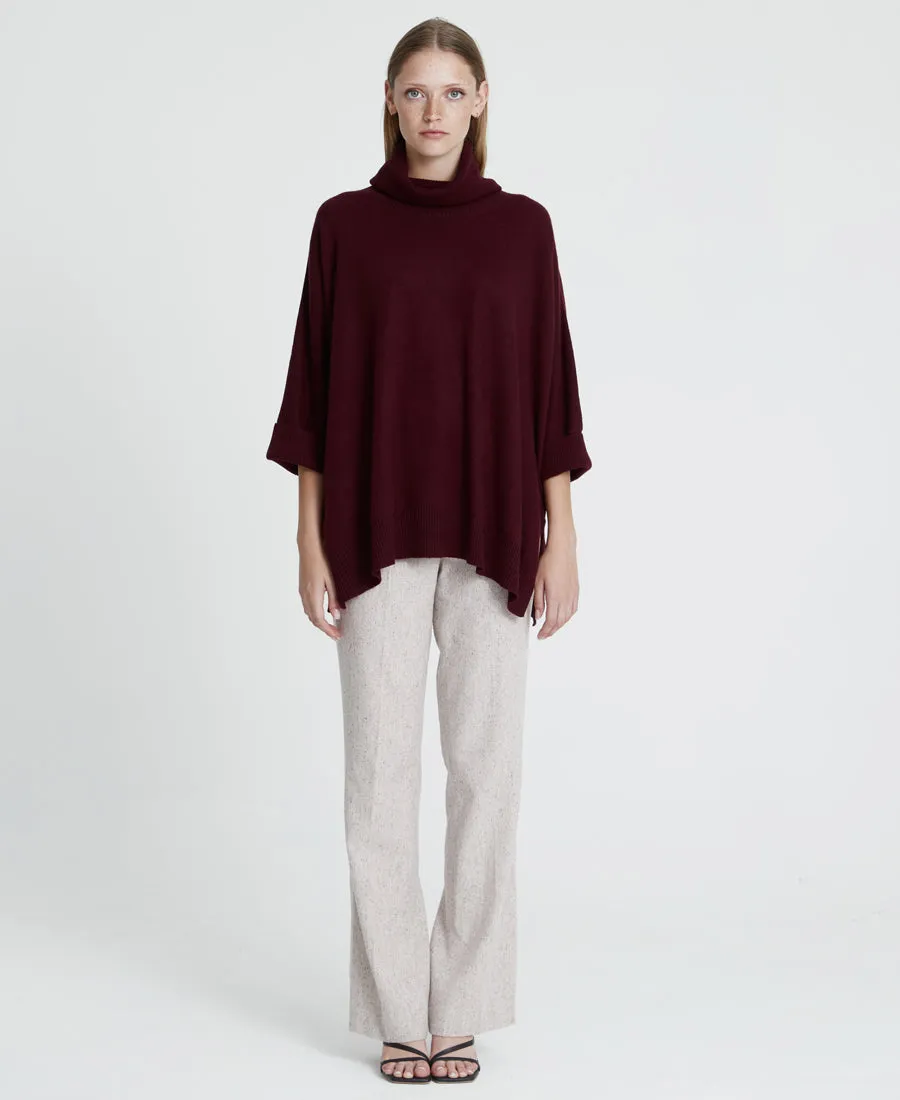 Roll-Neck Poncho