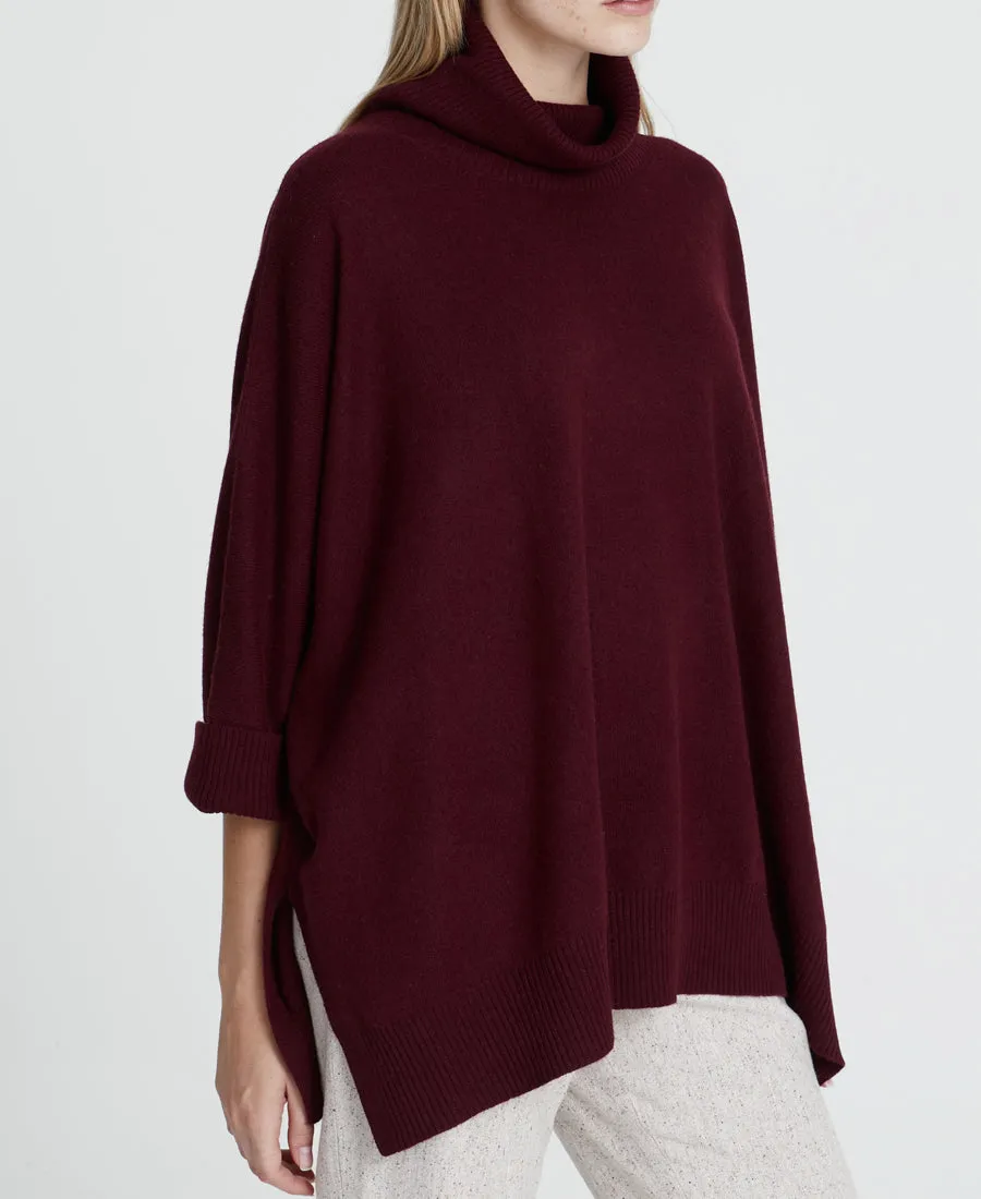 Roll-Neck Poncho
