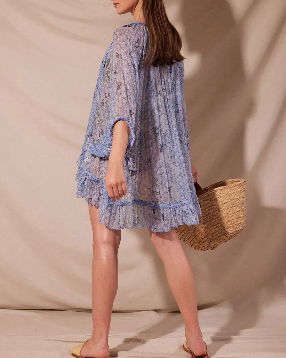 Sunflower Blue Nava Poncho