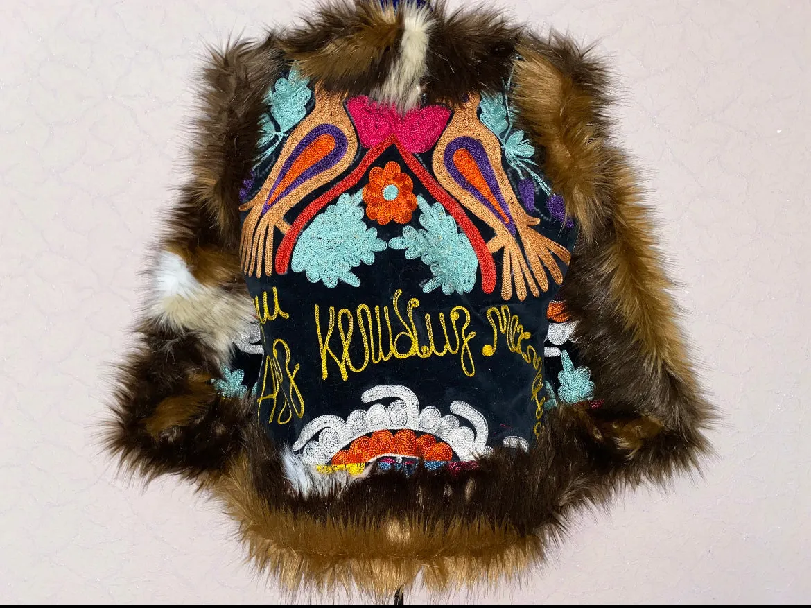 Uzbekistan Vintage Fur Waistcoat