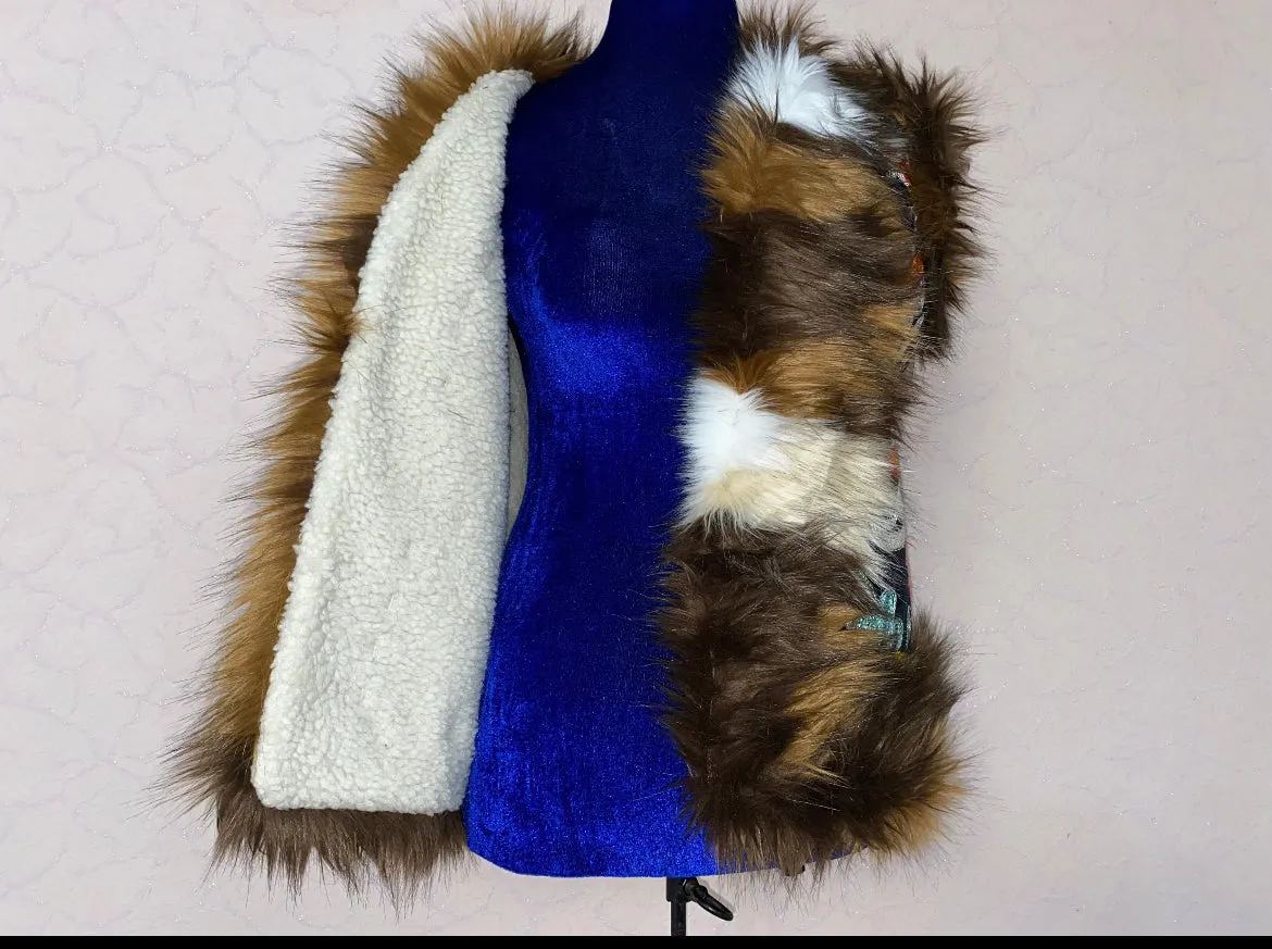 Uzbekistan Vintage Fur Waistcoat