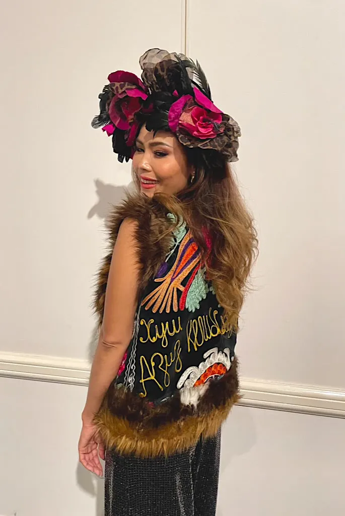 Uzbekistan Vintage Fur Waistcoat